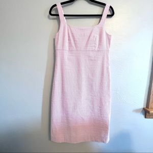 JCrew pink seersucker dress size 6T
